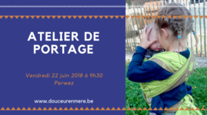 Atelier de portage collectif @ Douceur en Mère